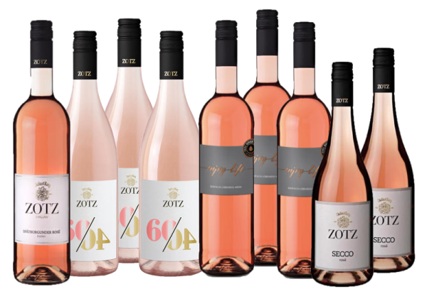 Rosé Restbestands-Paket 9 x 0,75L